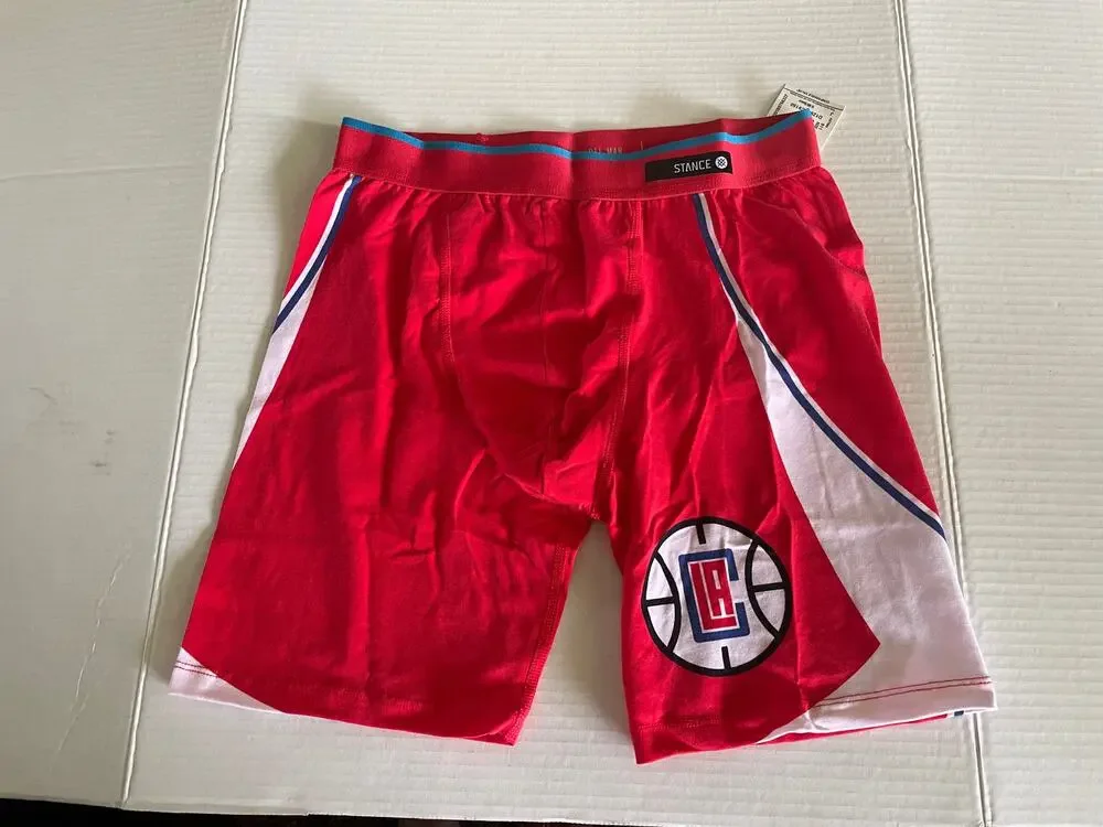 Men's Stance NBA Clippers Red Boxer Briefs Underwear S